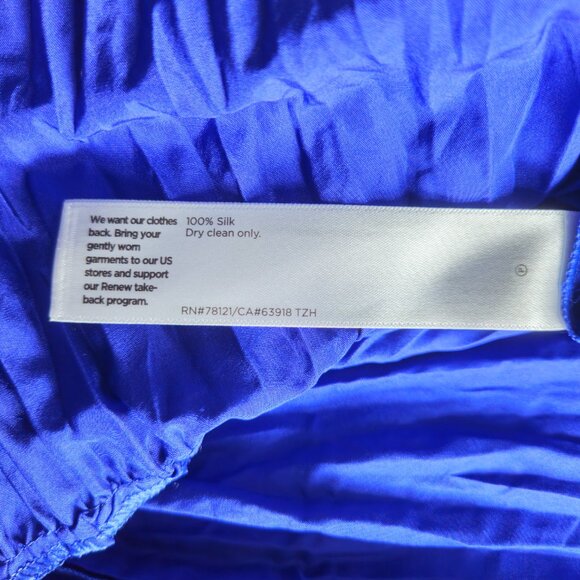 Eileen Fisher Crushed Silk Tiered Dress NWOT - Picture 10 of 10